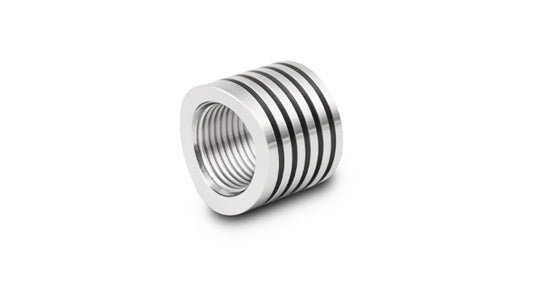 Vibrant Performance Oxygen Sensor Bung - Weld-On - 18 mm x 1.50 in Female Thread - Stainless - Natural - Each