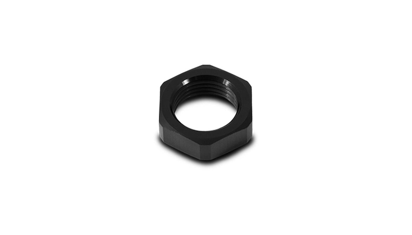 Vibrant Performance Bulkhead Fitting Nut - 10 AN - Aluminum - Black Anodized - Each