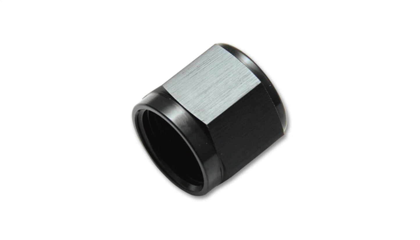 Vibrant Performance Fitting - Tube Nut - 3 AN - 3/16 in Tube - Aluminum - Black Anodized - Each
