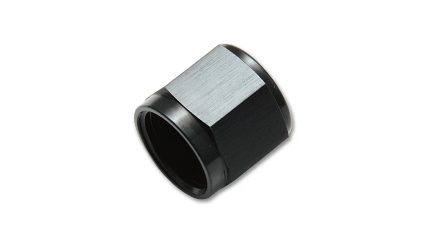 Vibrant Performance Fitting - Tube Nut - 3 AN - 3/16 in Tube - Aluminum - Black Anodized - Each