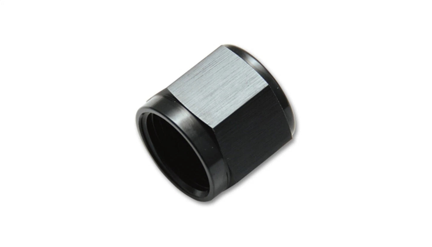 Vibrant Performance Fitting - Tube Nut - 4 AN - 1/4 in Tube - Aluminum - Black Anodized - Each