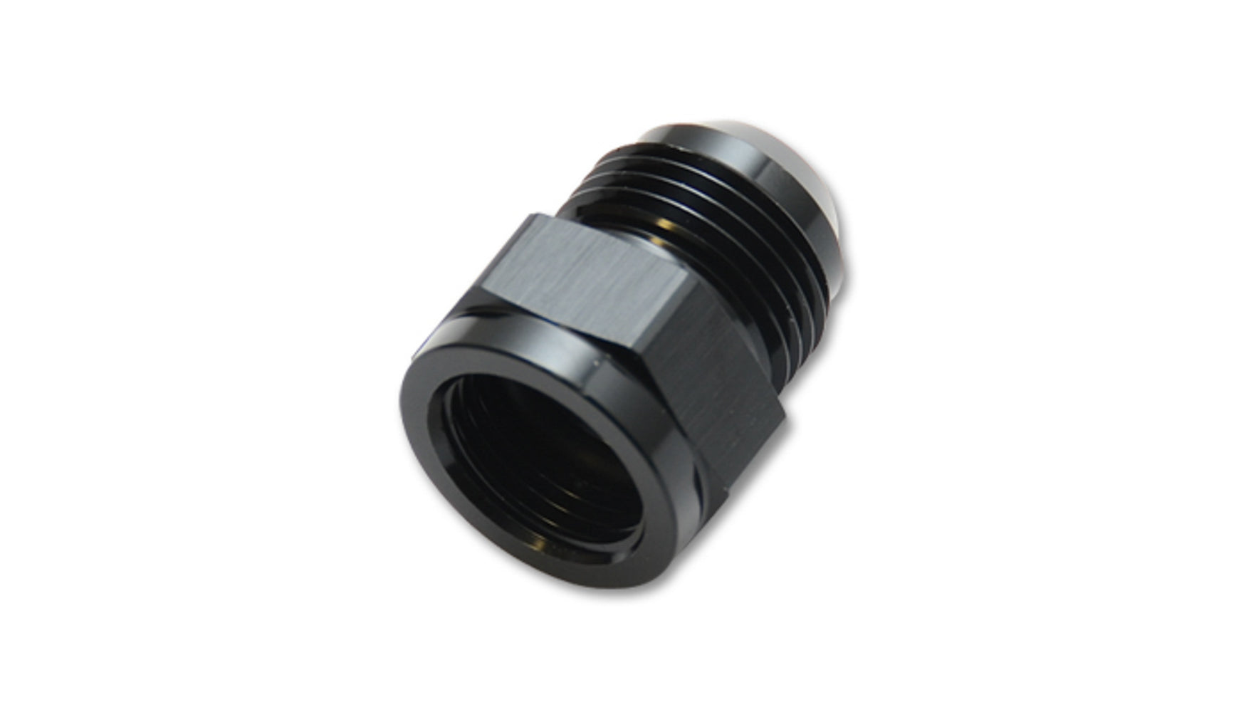 Vibrant Performance Fitting - Adapter - Straight - 12 AN Female to 16 AN Male - Aluminum - Black Anodized - Each