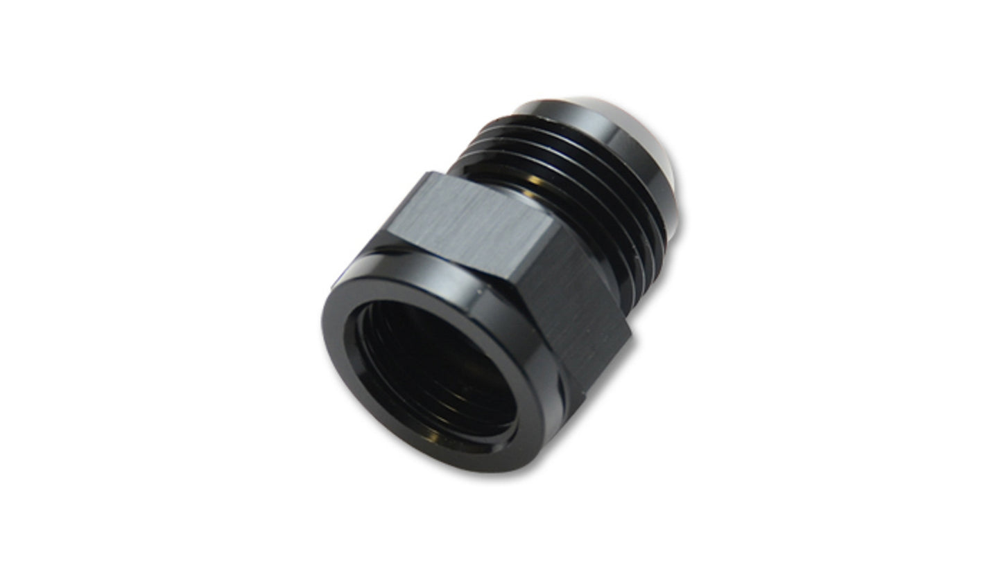 Vibrant Performance Fitting - Adapter - Straight - 6 AN Female to 10 AN Male - Aluminum - Black Anodized - Each
