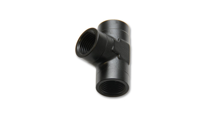 Vibrant Performance Fitting - Adapter Tee - 1/8 in NPT Female x 1/8 in NPT Female x 1/8 in NPT Female - Aluminum -