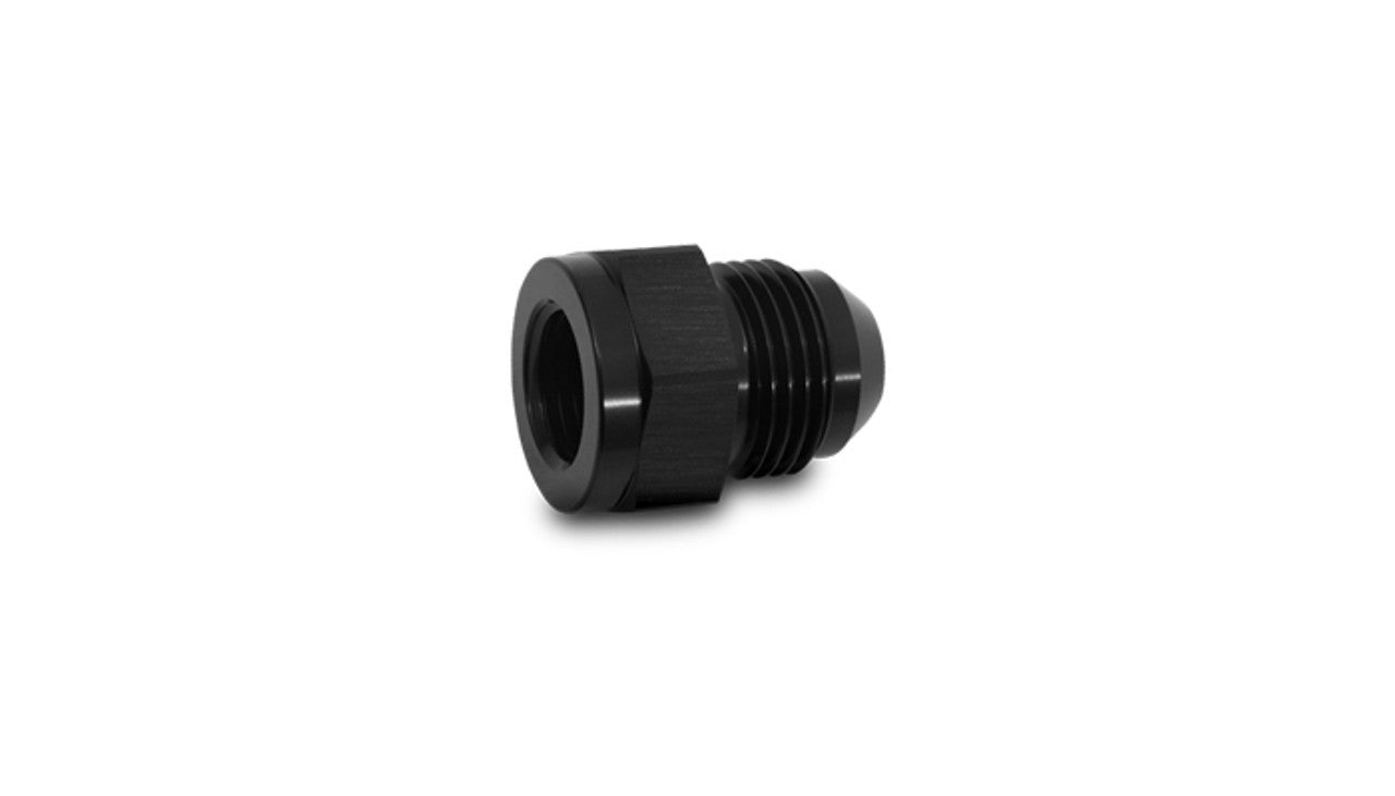 Vibrant Performance Fitting - Adapter - Straight - 8 AN Female to 12 AN Male - Aluminum - Black Anodized - Each