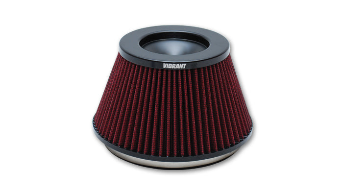 Vibrant Performance Air Filter Element - Classic - Clamp-On - Conical - 6.5 in Base - 5 in Top Diameter - 4.25 in Tall
