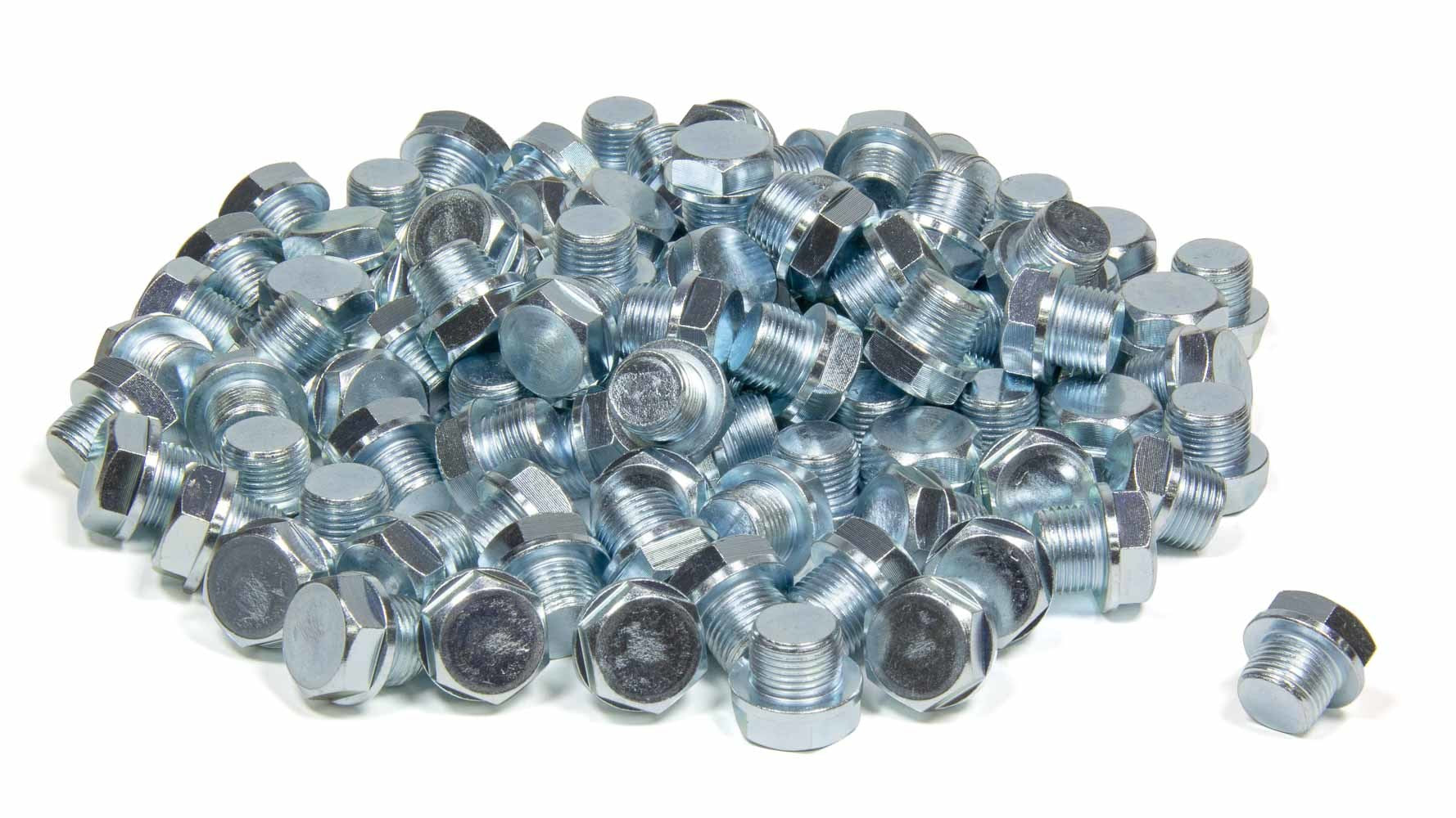 Vibrant Performance Oxygen Sensor Plug - 18 mm x 1.50 Male Thread - Hex Head - Steel - Zinc Oxide - Set of 100