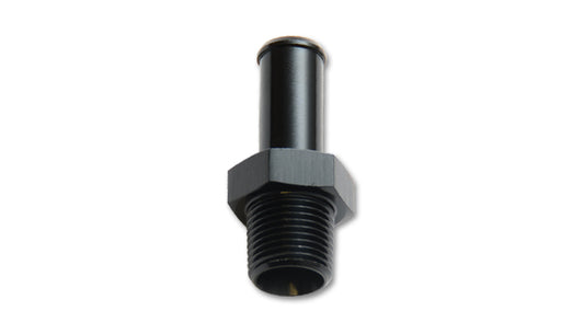 Vibrant Performance Fitting - Adapter - Straight - 1/2 in NPT Male to 5/8 in Hose Barb - Aluminum - Black Anodized -