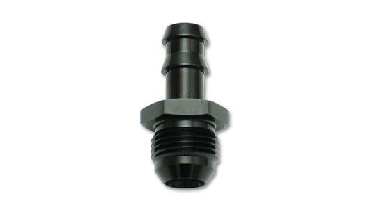 Vibrant Performance Fitting - Adapter - Straight - 10 AN Male to 1/2 in Hose Barb - Aluminum - Black Anodized - Each