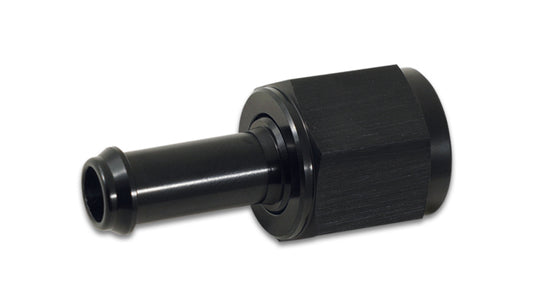 Vibrant Performance Fitting - Adapter - Straight - 16 AN Female to 1 in Hose Barb Swivel - Aluminum - Black Anodized -