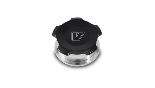 Vibrant Performance Bung and Cap Kit - 1.5 in Opening - Weld-On - Aluminum Bung - Aluminum Threaded Cap - Black