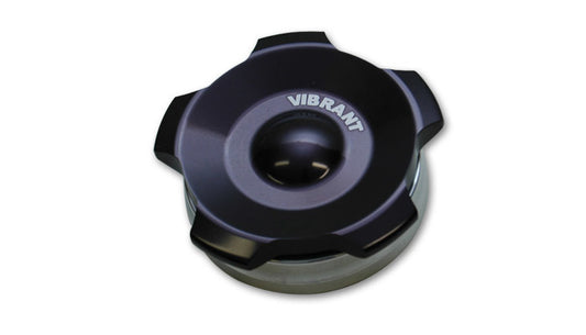 Vibrant Performance Bung and Cap Kit - 2.75 in Opening - Weld-On - Aluminum Bung - Aluminum Threaded Cap - Black