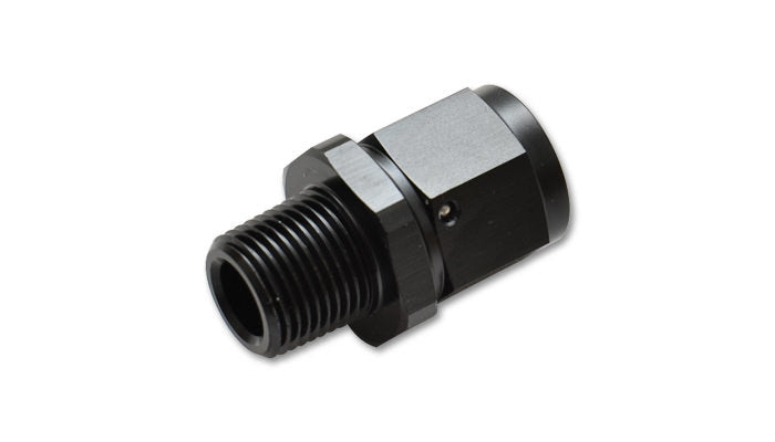 Vibrant Performance Fitting - Adapter - Straight - 8 AN Female Swivel to 3/8 in NPT Male - Aluminum - Black Anodized -