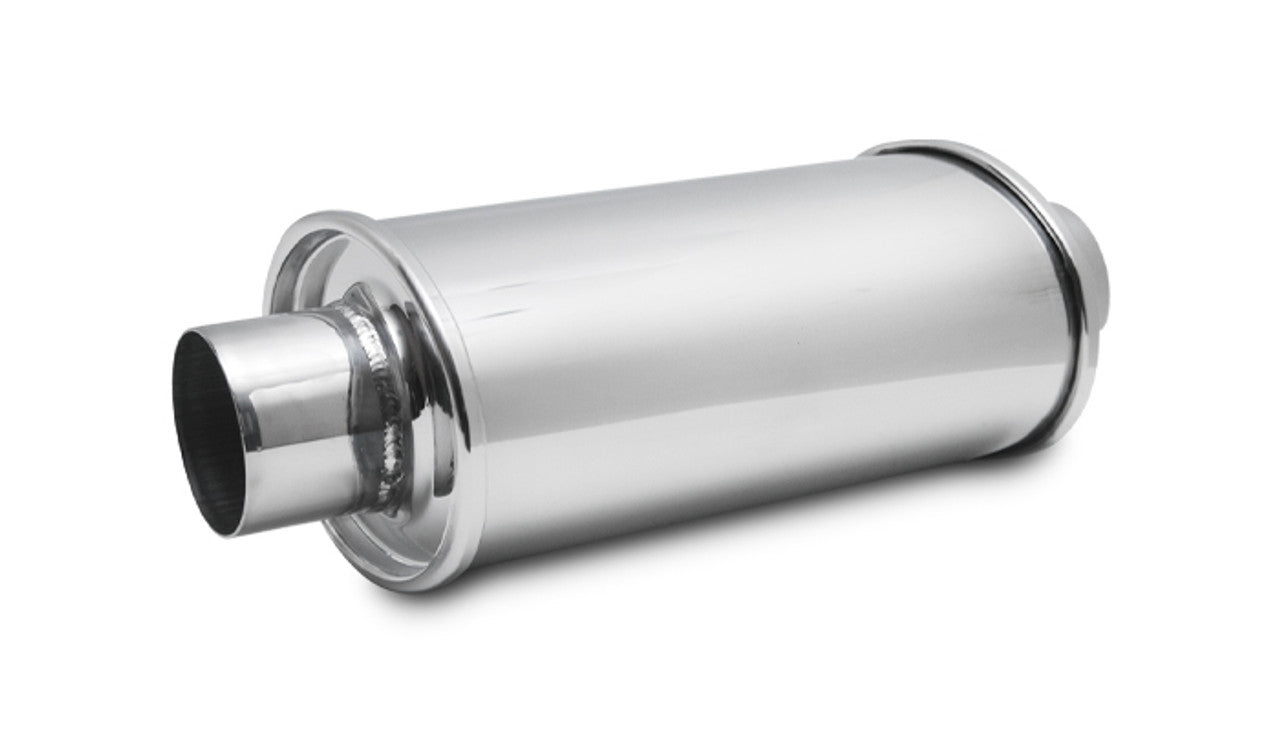 Vibrant Performance Resonator - Ultra Quiet - 3.5 in Centered Inlet - 3.5 in Centered Outlet - 6.5 x 4.75 x 9.75 in