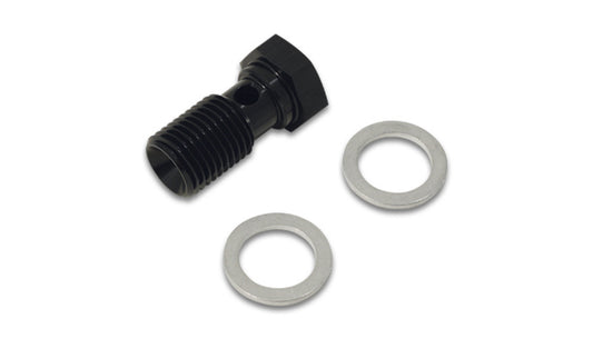 Vibrant Performance Banjo Bolt - Single Banjo - 18 mm x 1.50 Thread - 37 mm Length - Washers Included - Aluminum -