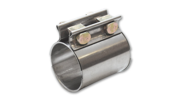 Vibrant Performance Exhaust Clamp - TC Series - Coupler - 3.5 in Butt Joint - Stainless - Natural - Each