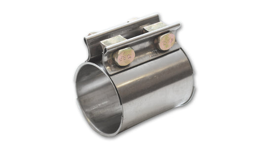 Vibrant Performance Exhaust Clamp - TC Series - Coupler - 3.5 in Butt Joint - Stainless - Natural - Each
