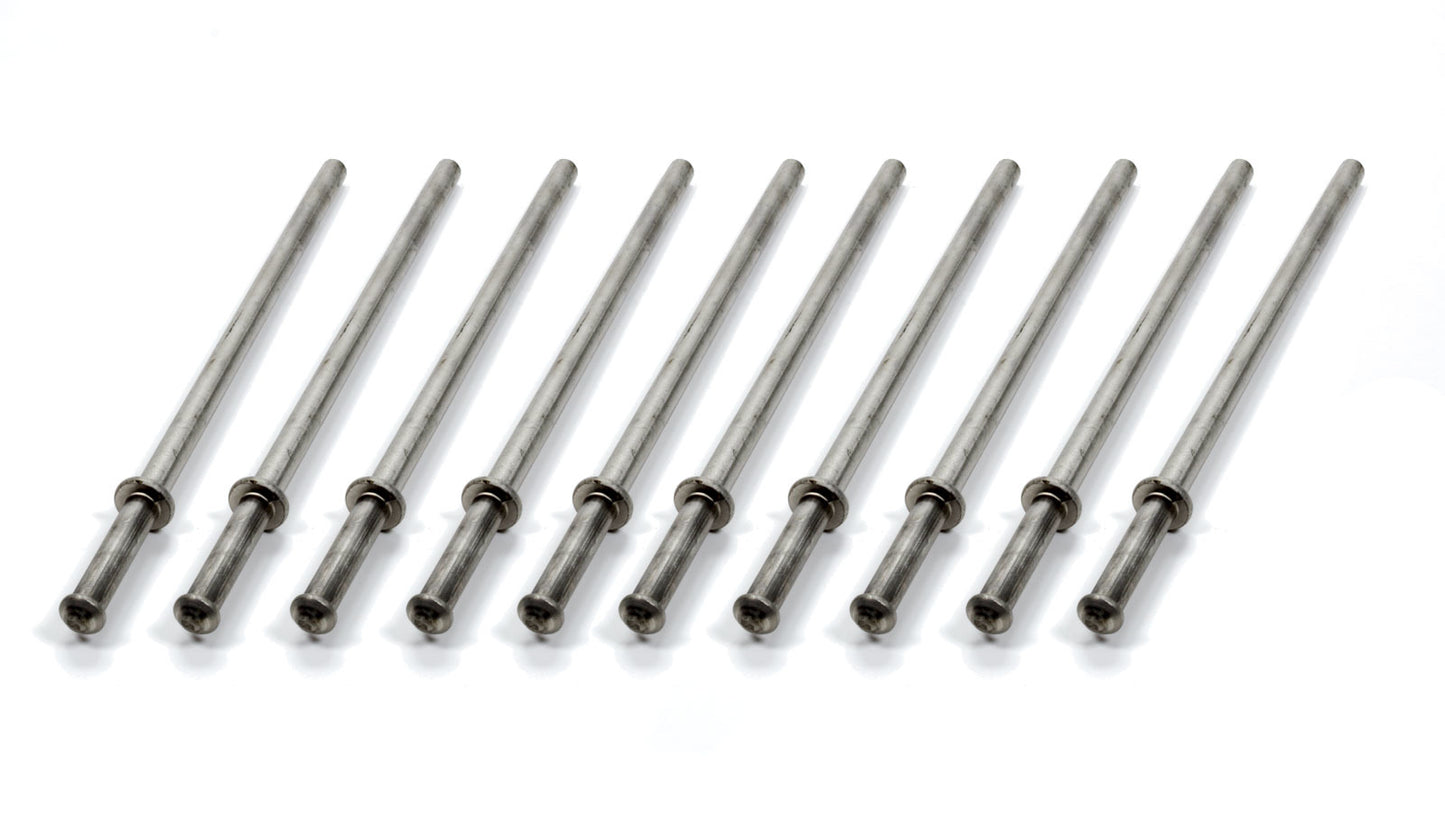 Vibrant Performance Exhaust Hanger Rods - 0.375 in Diameter - 9 in Long - Stainless - Set of 10