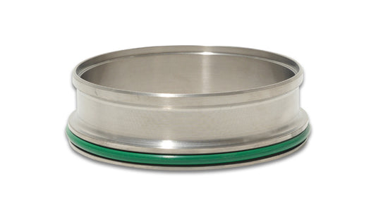 Vibrant Performance Exhaust Clamp Ferrule - HD - Weld-On - 3 in ID - O-Ring Included - Titanium - Natural - Each