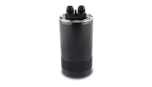 Vibrant Performance Recovery Tank - Gen3 - Closed Loop - 8.25 in Tall - 10 AN Male Inlet / Outlet - Baffled - Mounting