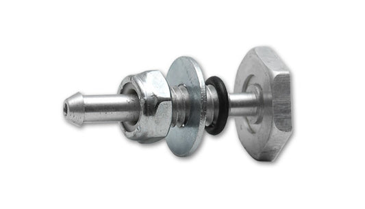 Vibrant Performance Fitting - Vacuum Line - Soft Mount - 8 mm Hose Barb - Lock Nut / O-Ring / Washer - Aluminum -