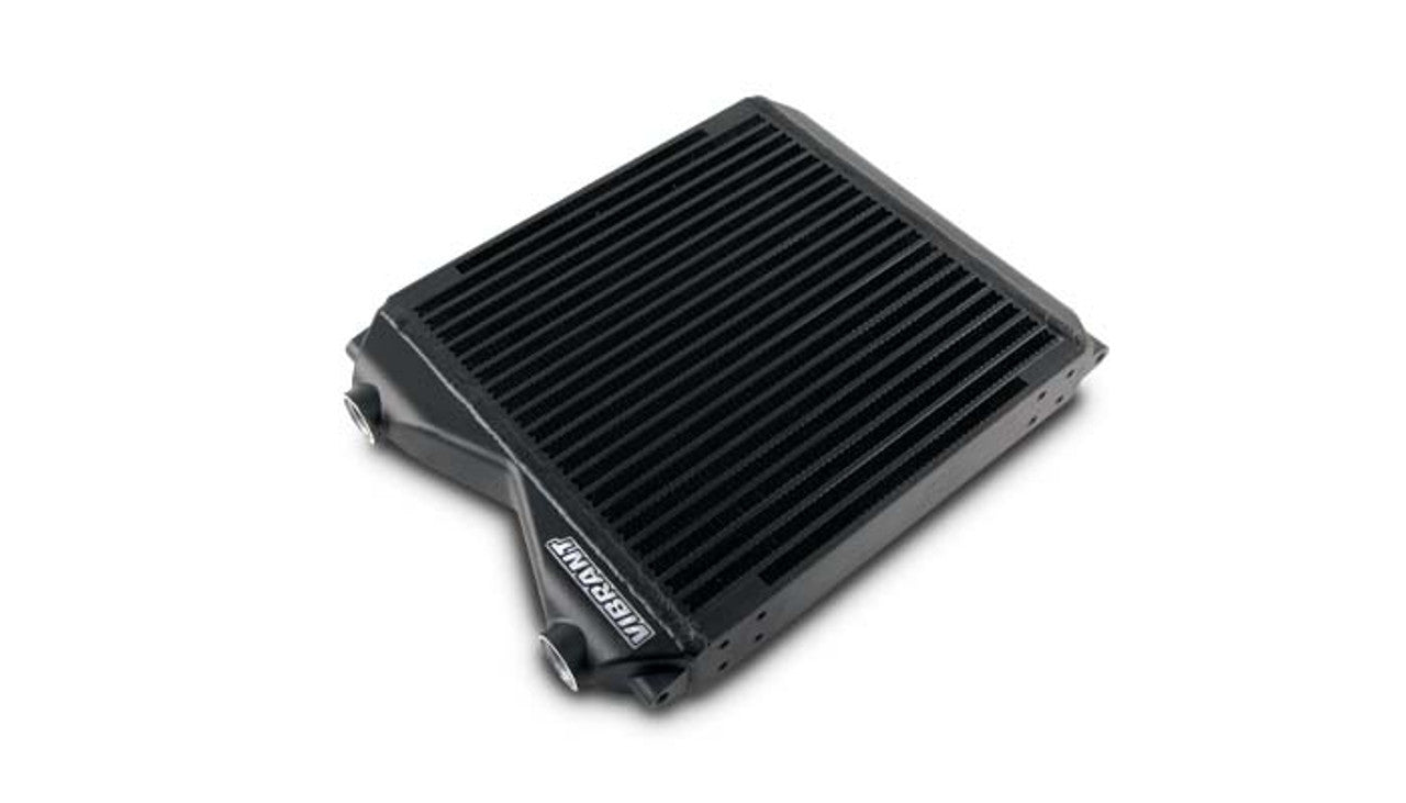 Vibrant Performance Fluid Cooler - Dual Pass - 12 x 12 x 2 in - Plate and Fin Type - 12 AN Female O-Ring Inlet /