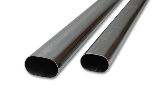 Vibrant Performance Exhaust Pipe - Straight - Oval - 4.688 in Width x 2.625 in Height - 5 ft Long - 16 Gauge -