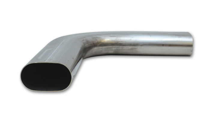 Vibrant Performance Exhaust Bend - 90 Degree - Mandrel - 3 in Oval - 4.5 in Radius - 6 x 6 in Legs - 16 Gauge -