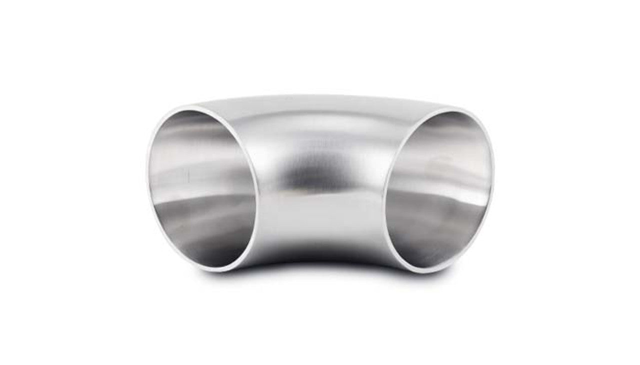 Vibrant Performance Exhaust Bend - 90 Degree - Mandrel - 2.25 in Diameter - 2.25 in Radius - 2.25 in Legs - Stainless