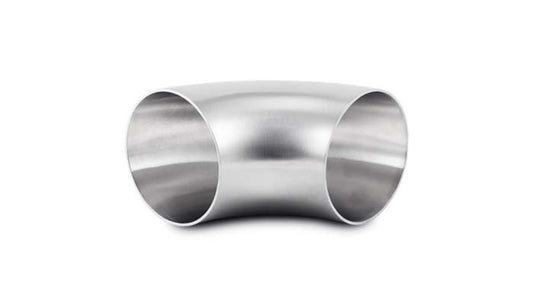 Vibrant Performance Exhaust Bend - 90 Degree - Mandrel - 3 in Diameter - 3 in Radius - 3 in Legs - Stainless - Natural