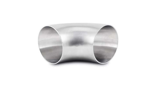 Vibrant Performance Exhaust Bend - 90 Degree - Mandrel - 4 in Diameter - 4 in Radius - 4 in Legs - Stainless - Natural