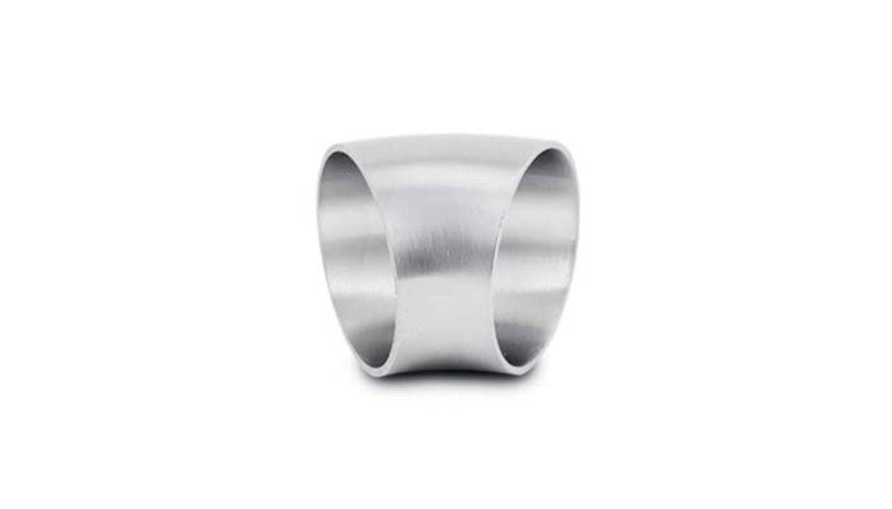 Vibrant Performance Exhaust Bend - 45 Degree - Mandrel - 3.5 in Diameter - 3.5 in Radius - 1.34 in Legs - Stainless -