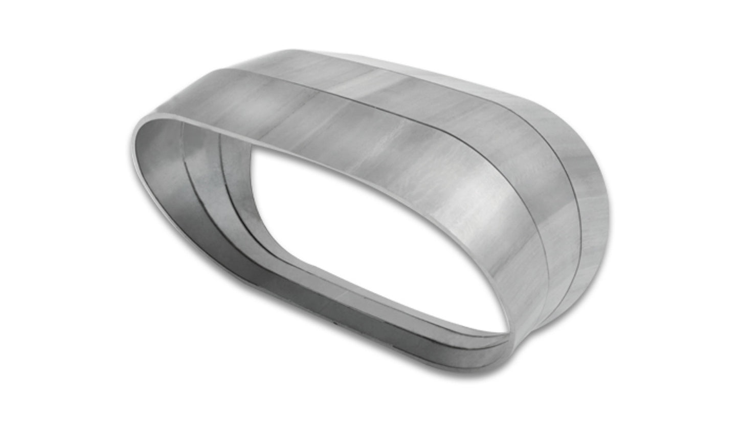 Vibrant Performance Exhaust Bend - Pie-Cuts - 45 Degree - 2.188 in H x 3.5 in W - Stainless - Natural - Set of 3