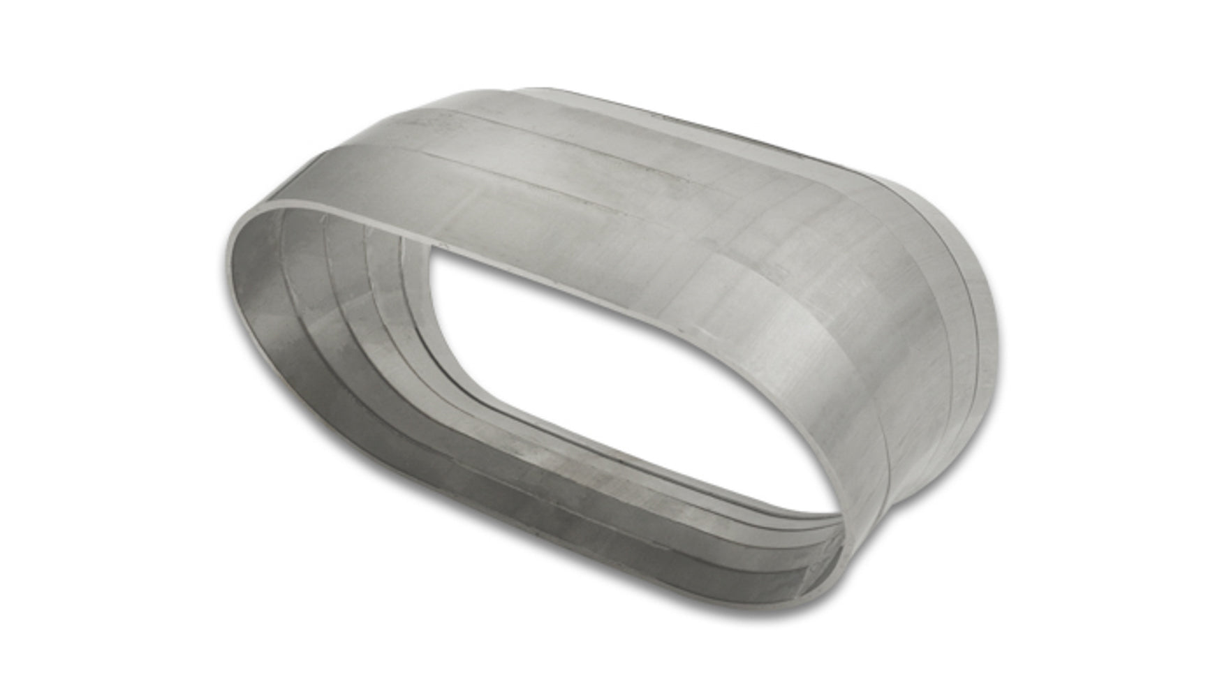 Vibrant Performance Exhaust Bend - Pie-Cuts - Vertical Plane - 45 Degree - 2.188 in H x 3.5 in W - Stainless - Natural