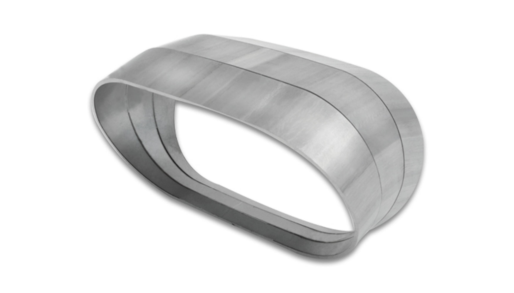 Vibrant Performance Exhaust Bend - Pie-Cuts - Vertical Plane - 45 Degree - 2.625 in H x 4.688 in W - Stainless -