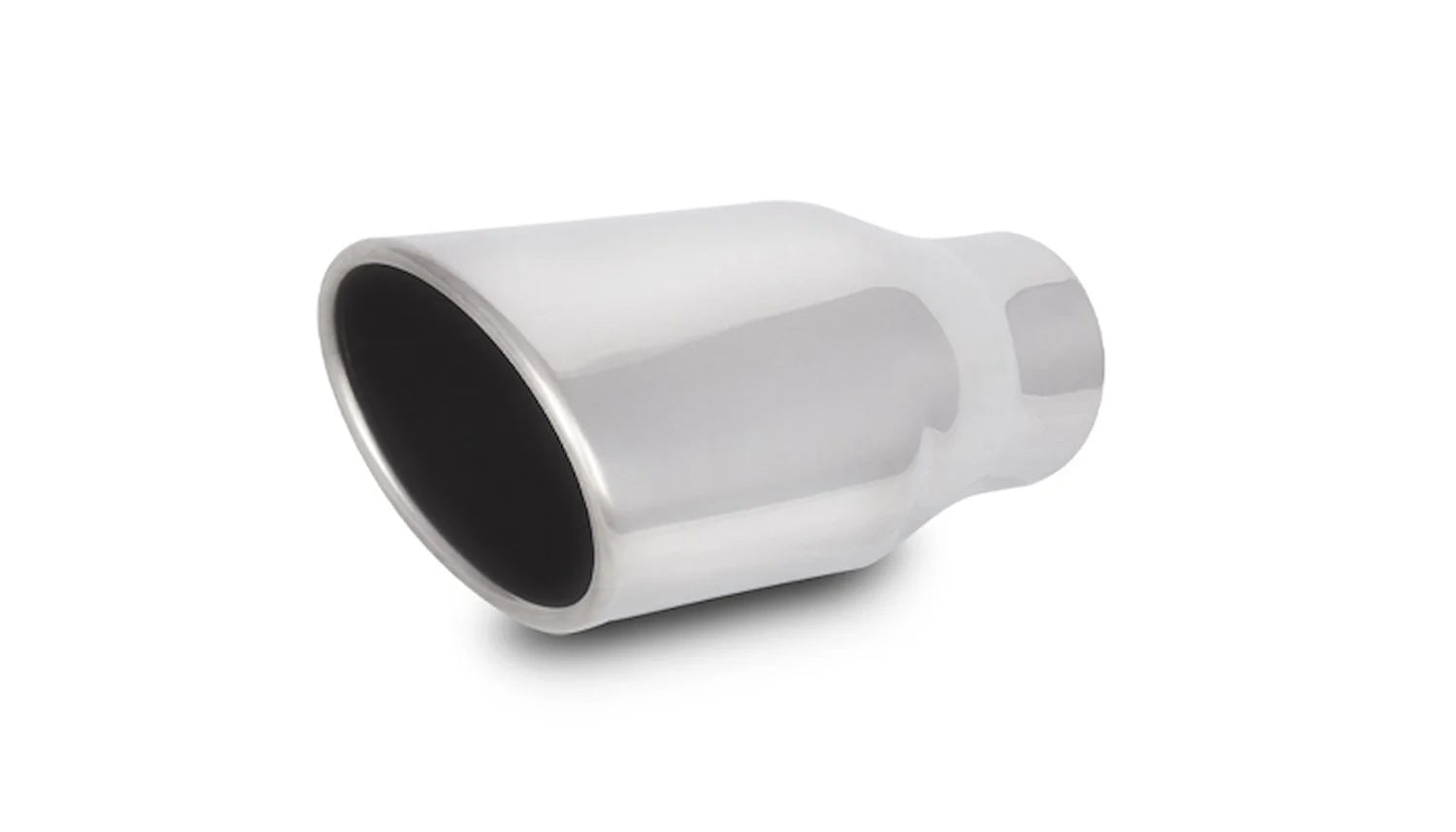 Vibrant Performance Exhaust Tip - Weld-On - 2.5 in Inlet - 4.5 X 3 in Oval Outlet - 7.75 in Long - Single Wall -