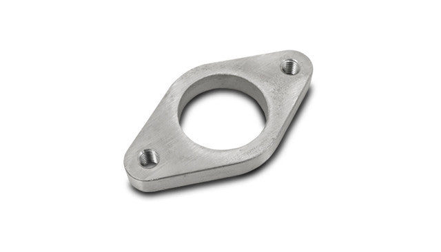 Vibrant Performance Wastegate Flange - 0.375 in Thick - 8 mm x 1.25 Female Thread - Stainless - Natural - Tial /