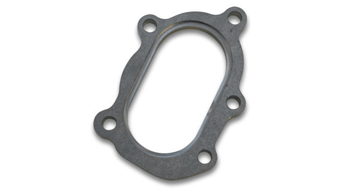 Vibrant Performance Turbo Discharge Flange - 12 mm Thick - Stainless - Fishmouth - Garrett GT25R / GT28R - Each