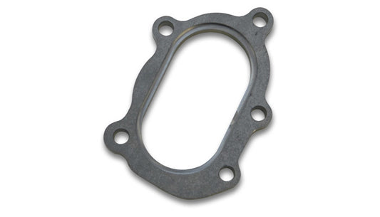 Vibrant Performance Turbo Discharge Flange - 12 mm Thick - Stainless - Fishmouth - Garrett GT25R / GT28R - Each