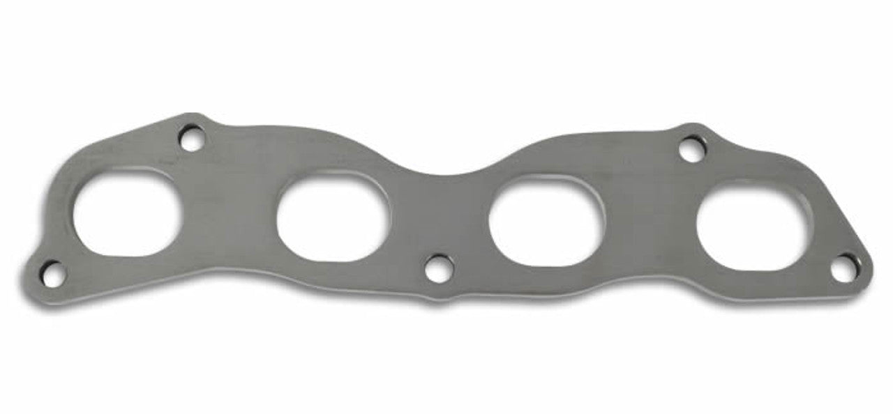 Vibrant Performance Header Flange - 0.375 in Thick - 1.97 x 1.57 in Oval Port - Stainless - Natural - Honda K-Series -