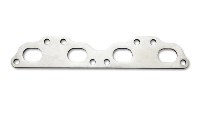 Vibrant Performance Header Flange - 0.5 in Thick - 1.69 x 1.21 in Oval Port - Steel - Natural - SR20 - Nissan