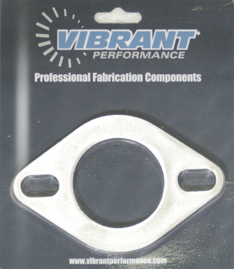 Vibrant Performance Collector Flange - 2-Bolt - 2.25 in ID - 0.375 in Thick - Stainless - Natural - Each