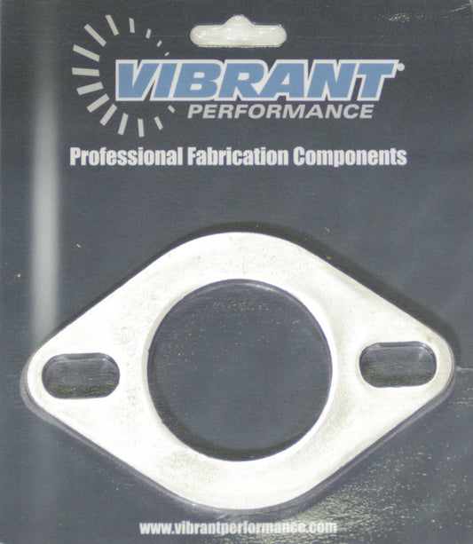 Vibrant Performance Collector Flange - 2-Bolt - 2.25 in ID - 0.375 in Thick - Stainless - Natural - Each