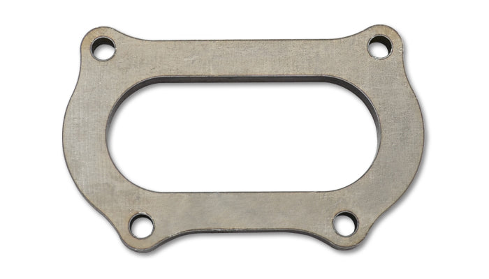 Vibrant Performance Header Flange - 0.5 in Thick - 4.21 x 1.79 in Oval Port - Steel - Natural - Honda K-Series - Each
