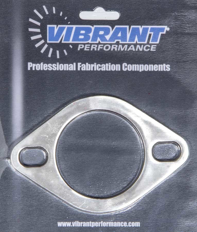 Vibrant Performance Collector Flange - 2-Bolt - 2.5 in ID - 0.375 in Thick - Stainless - Natural - Each