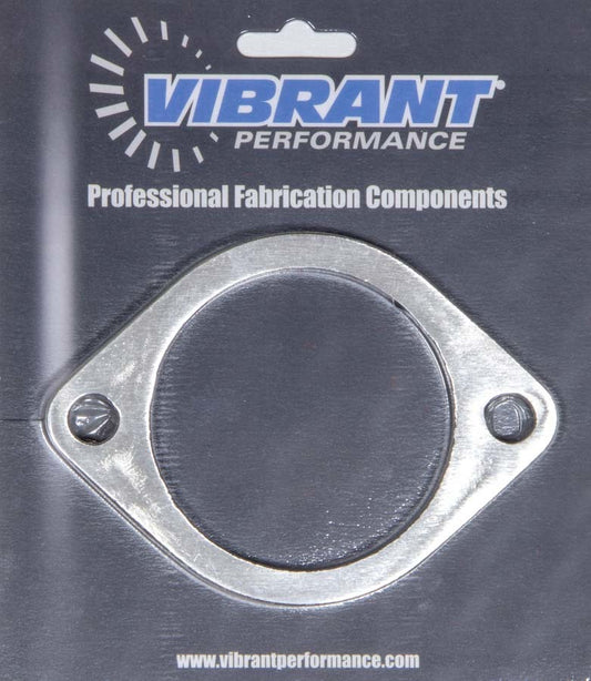 Vibrant Performance Collector Flange - 2-Bolt - 3 in ID - 0.375 in Thick - Stainless - Natural - Each