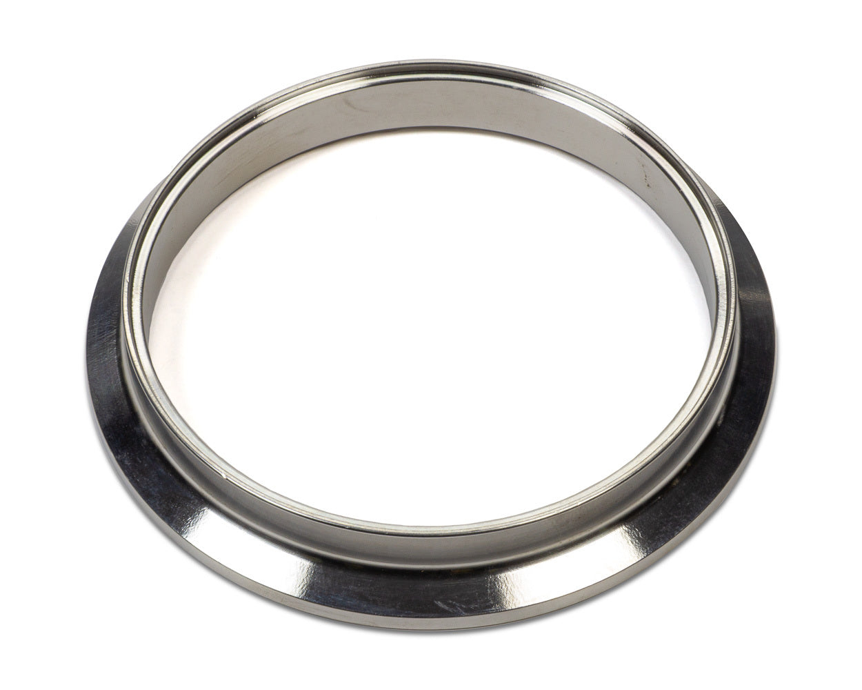 Vibrant Performance V-Band Flange - 0.5 in Thick - 3.5 in OD Tubing - Stainless - Polished - Each