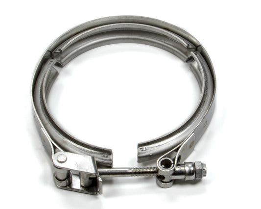 Vibrant Performance V-Band Clamp - 4 in V-Band Flange - Stainless - Natural - Each