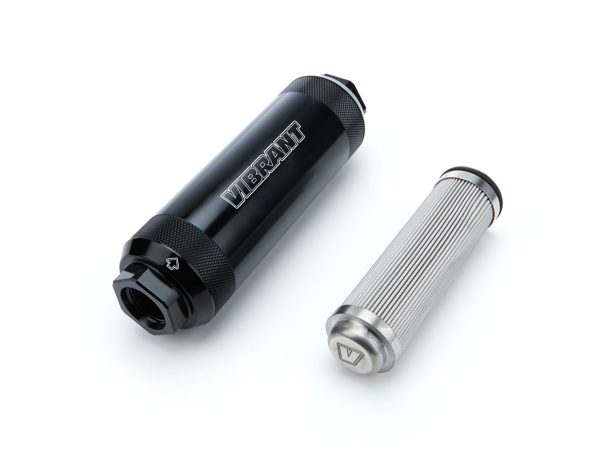 Vibrant Performance Fuel Filter - HD PowerFilter - In-Line - 10 Micron - Microglass Element - 12 AN Female O-Ring