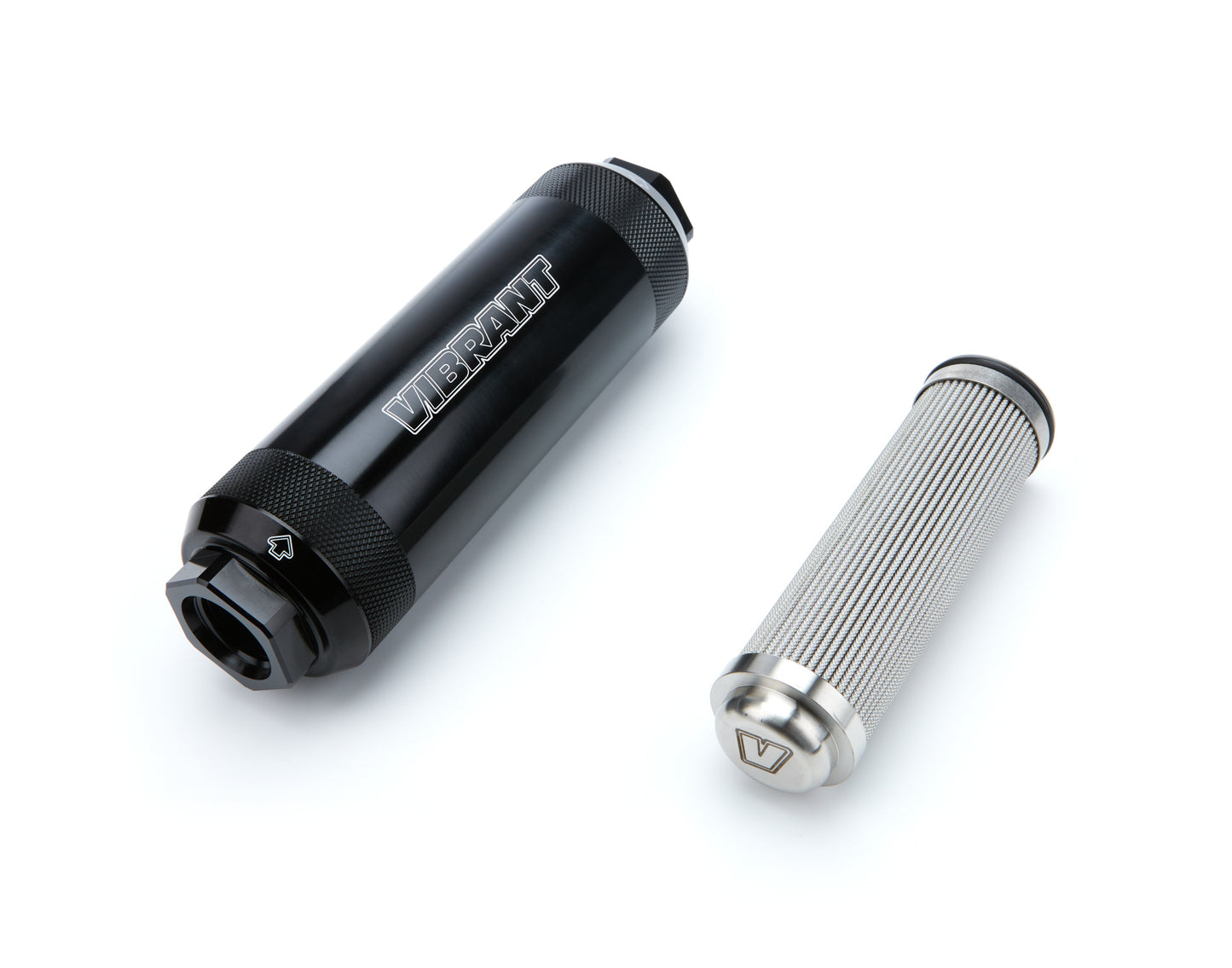 Vibrant Performance Fuel Filter - HD PowerFilter - In-Line - 40 Micron - Microglass Element - 12 AN Female O-Ring